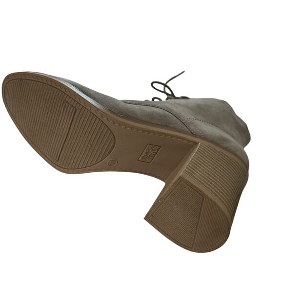 Faux Leather Vegan Suede Stone Midi Boots High Heel Time and Tru Western - Picture 4 of 6